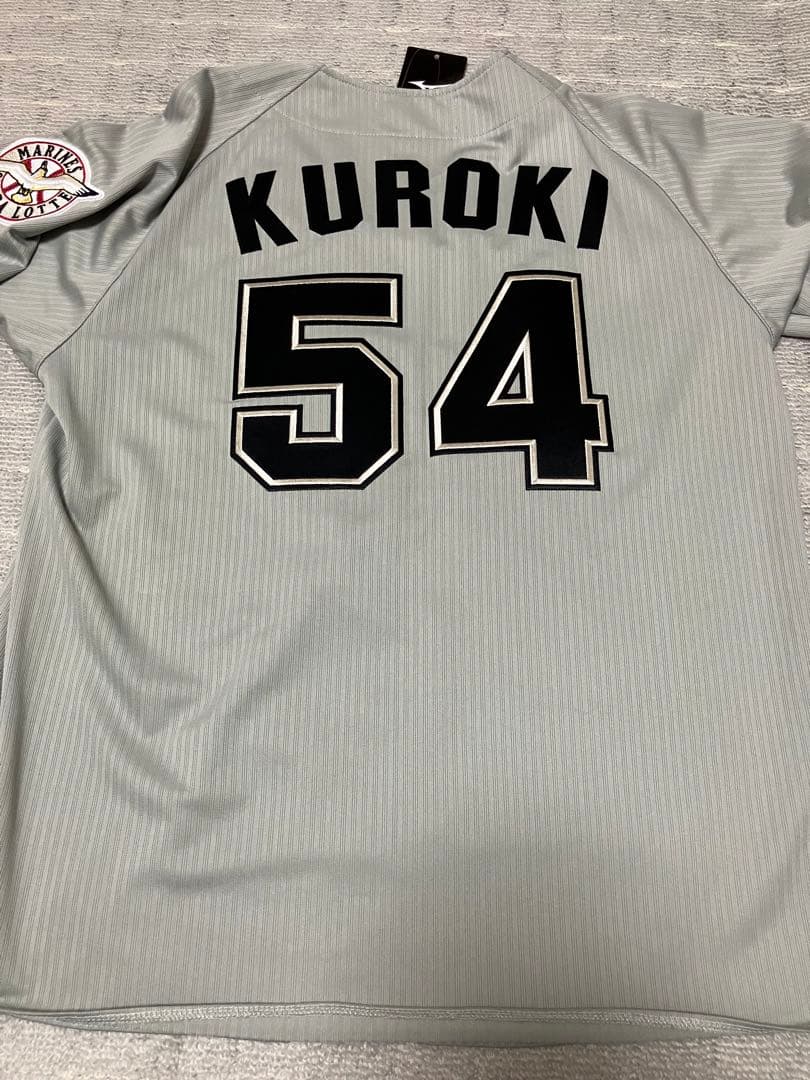 千葉ロッテマリーンズ 黒木知宏 ビジター グレー ユニフォーム Mサイズ