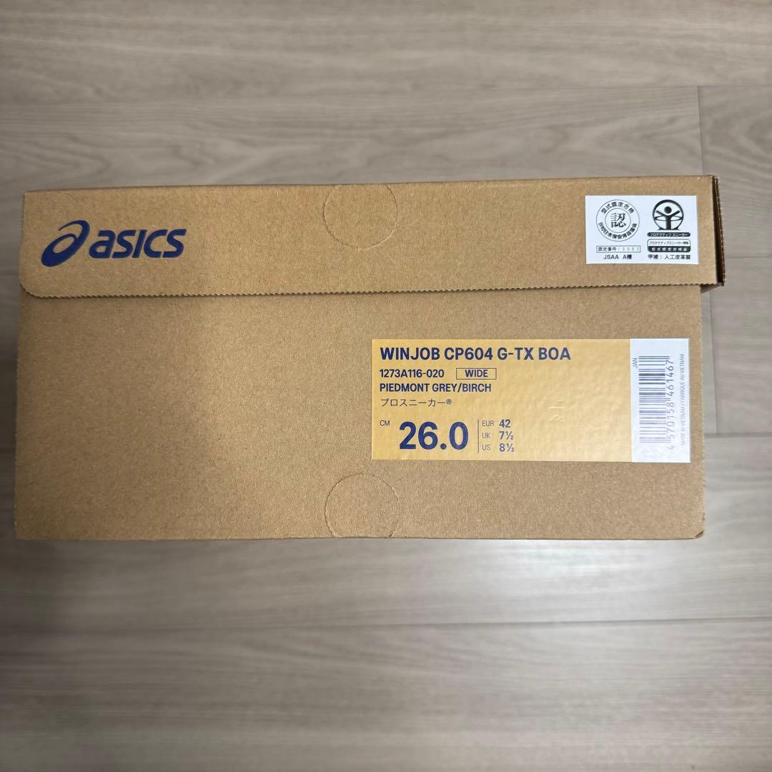 アシックス　ウィンジョブ　CP604 G-TX BOA 3E相当　安全靴26.0