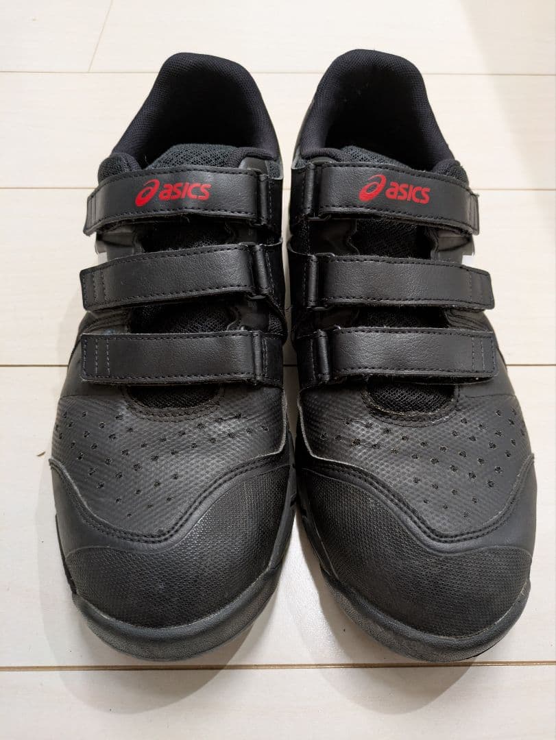asics 安全靴 黒/白 ベルクロ式