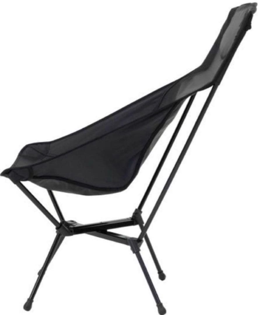 黒のアウトドアチェア 2脚セット