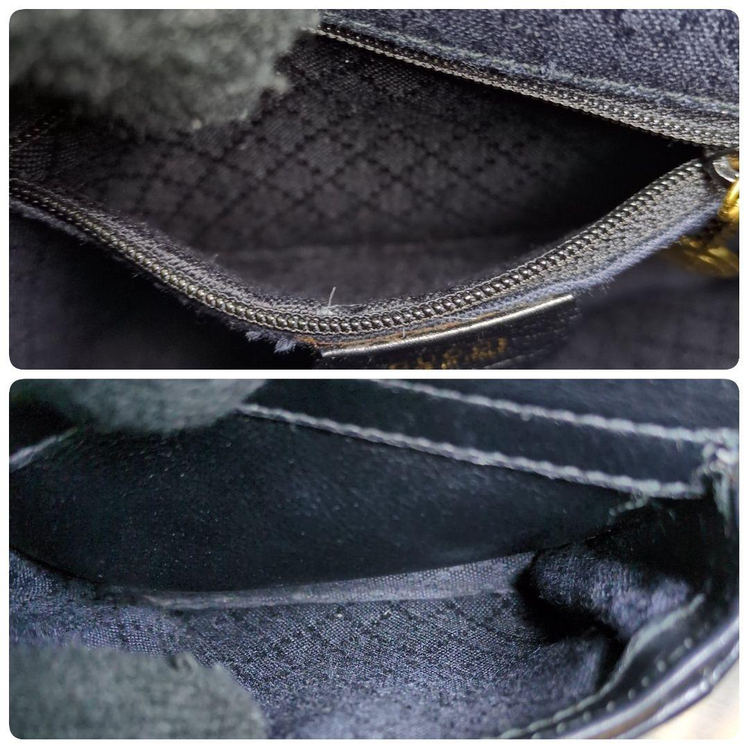 希少 GUCCI グッチ バンブー レザー リュック ブラック ゴールド