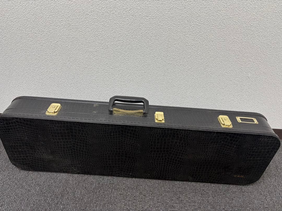 【美品✨】沖縄 三線 本皮　黒漆 三味線 ハードケース