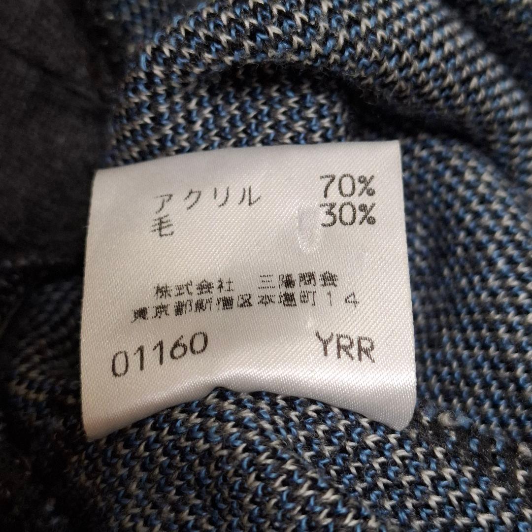 BURBERRY　タートルネックニットワンピース　L　グレイ