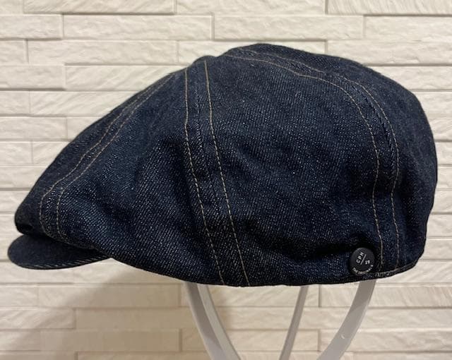 CPH かわしまたかひろ別注キャスケットブルーデニム・ベージュステッチ M/L