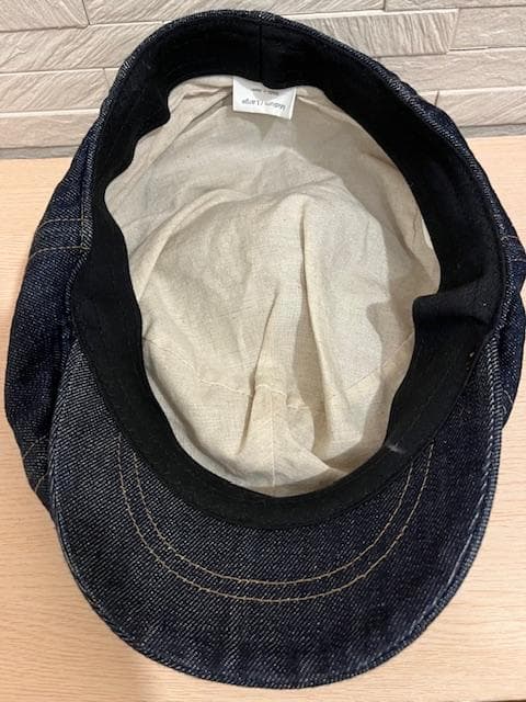 CPH かわしまたかひろ別注キャスケットブルーデニム・ベージュステッチ M/L