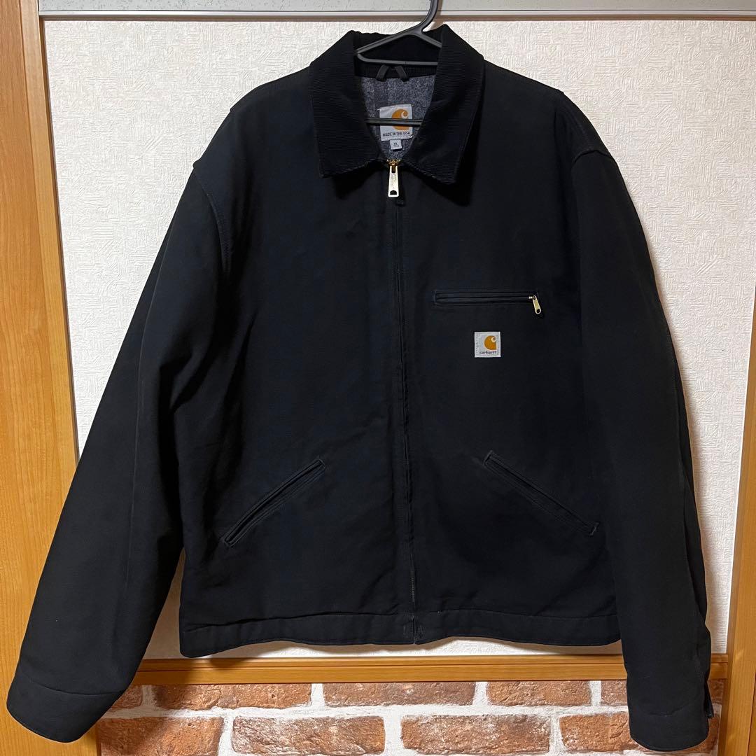 希少 carhartt カーハート デトロイトジャケット ブラック 125周年