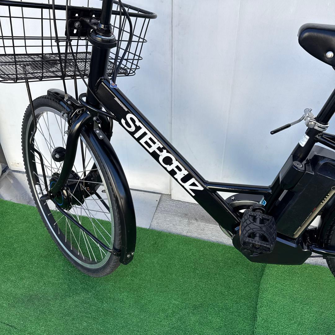 ブリヂストンSTEPCRUZアルベルト新型電動アシスト自転車26インチ ブラック