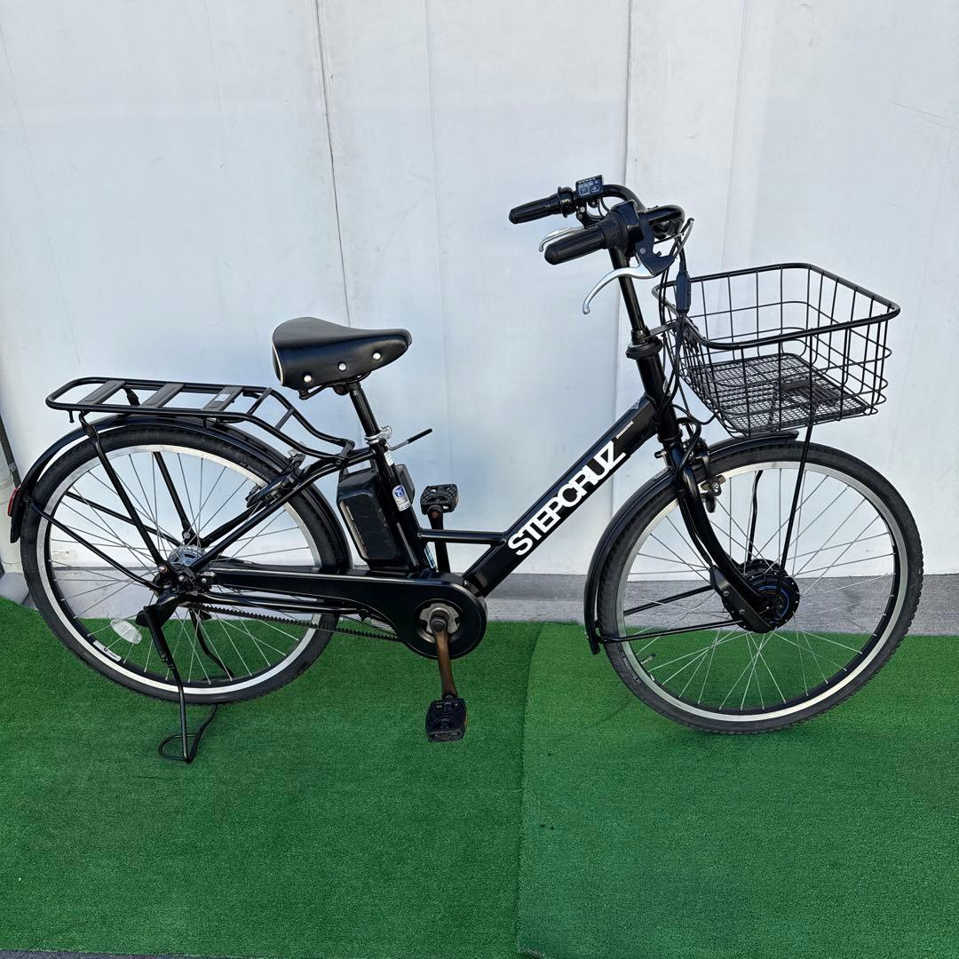 ブリヂストンSTEPCRUZアルベルト新型電動アシスト自転車26インチ ブラック