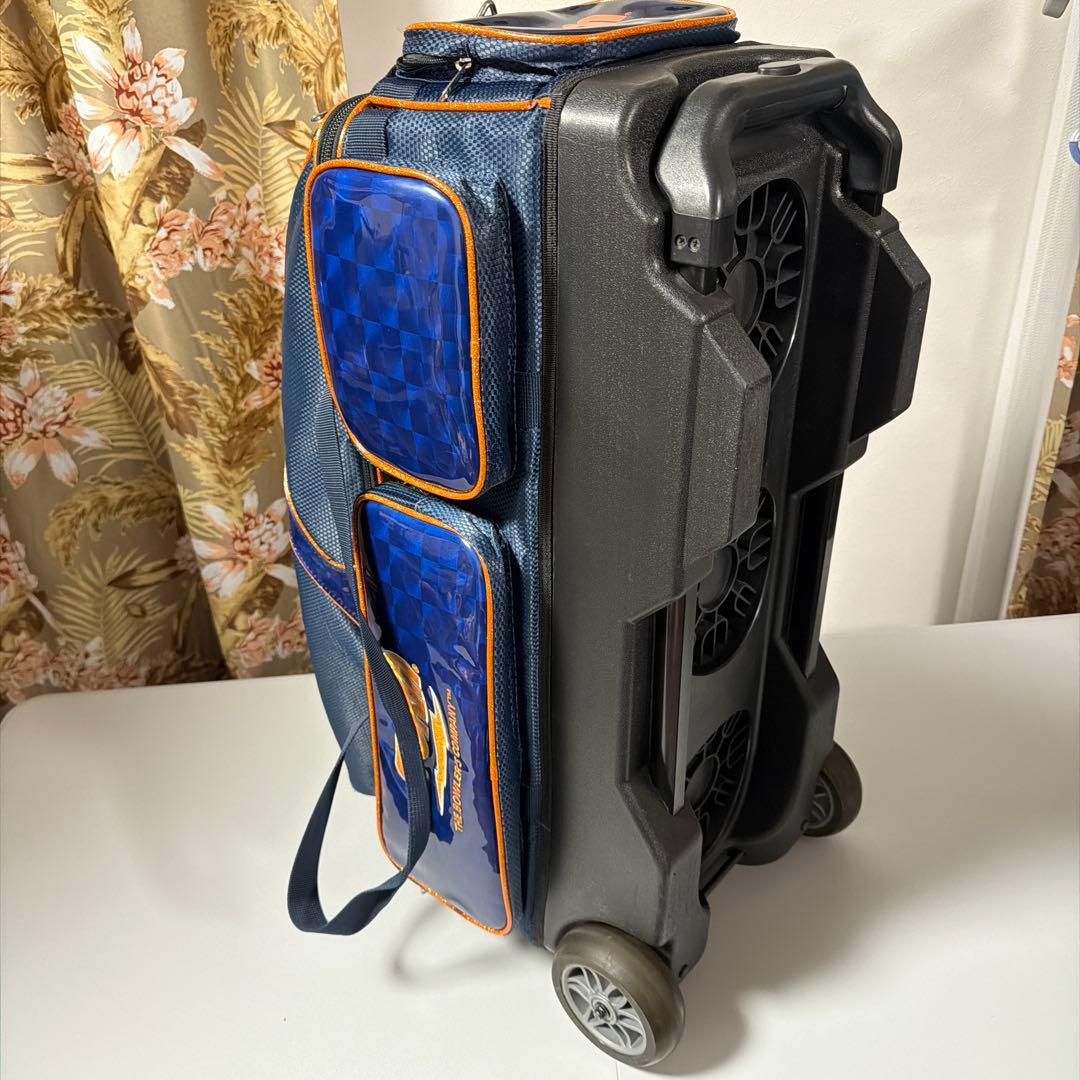 おまけ付！STORM 3個入りボウリング用バッグ ネイビーブルー/オレンジ