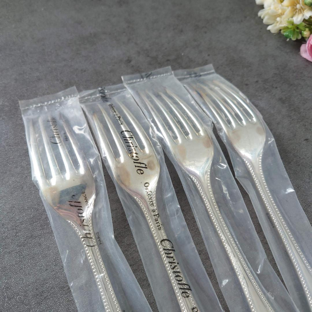 クリストフル パール 未開封 テーブルフォーク 4点 - メルカリ
