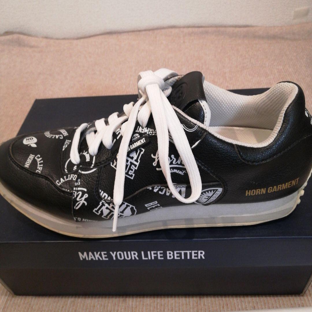HORN GARMENT ゴルフシューズ ブラック/ホワイト