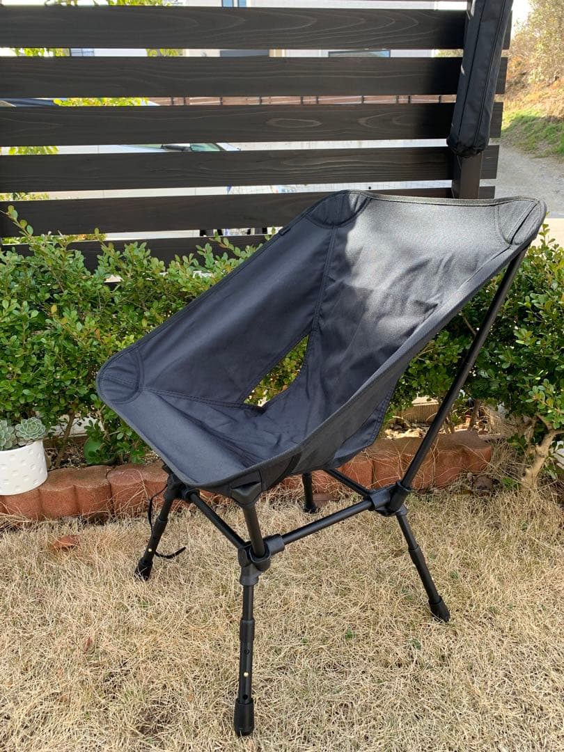 2個セット　ハイ/ロー高さ切替可能2WAYアウトドアチェア　コンパクト収納