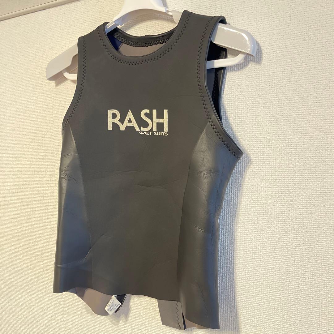 タイド 再出品✨RASH RASH ウェットスーツベスト 黒 Lサイズ ウェット
