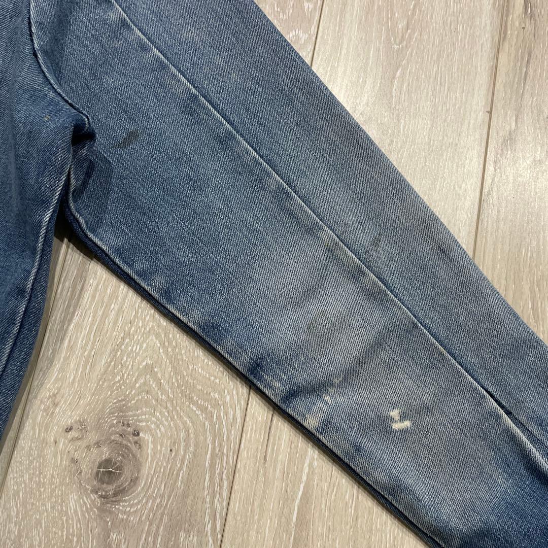 70s unknown ストア系 3rdタイプ デニムジャケット 縦落ち XL