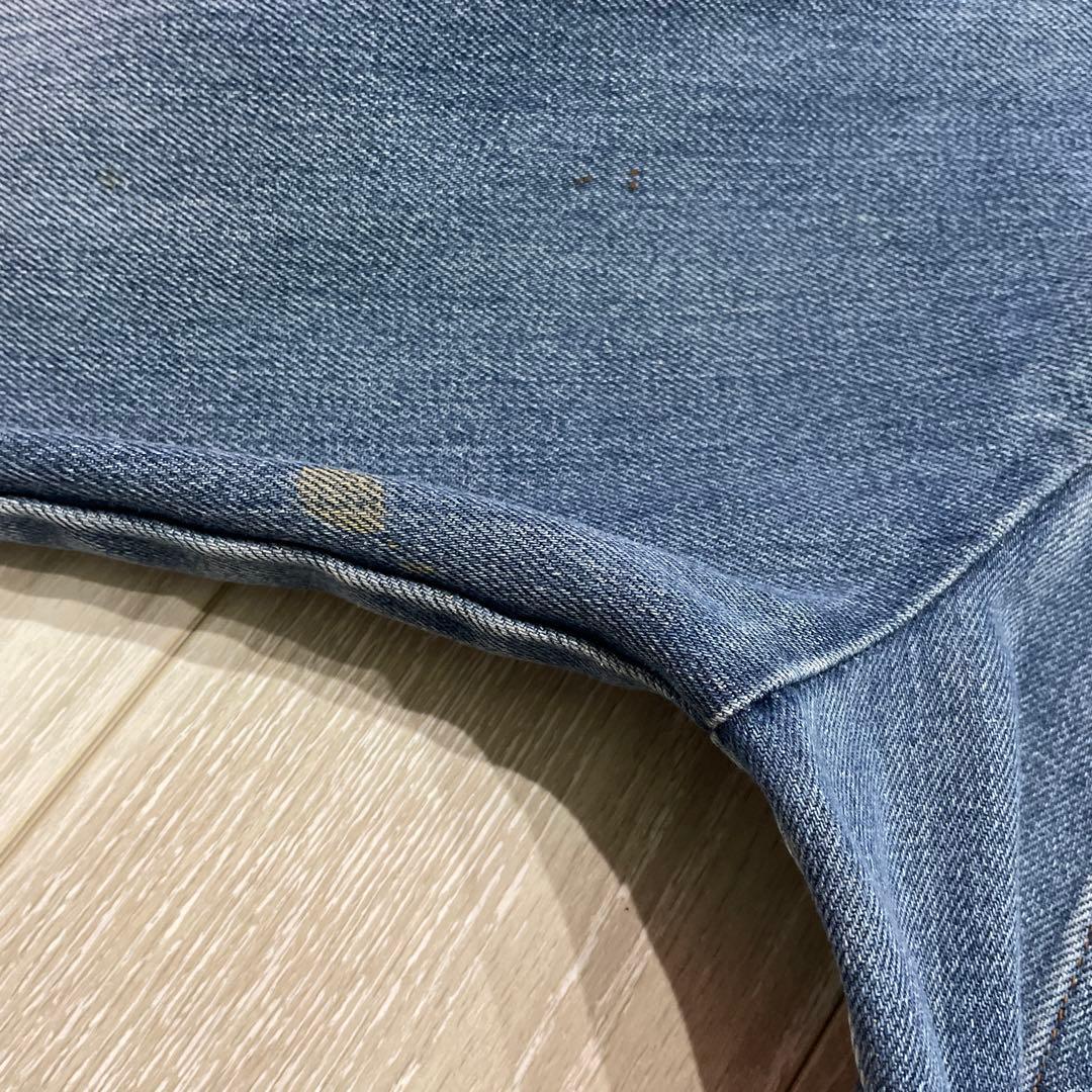 70s unknown ストア系 3rdタイプ デニムジャケット 縦落ち XL