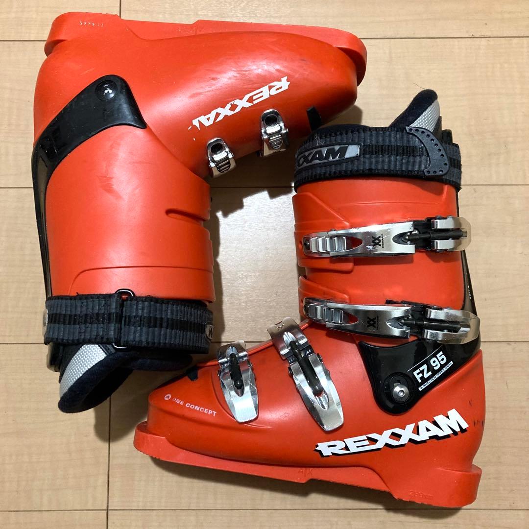 送料無料✨REXXAM レグザム FZ 95 25.0 cm スキー ブーツ 赤