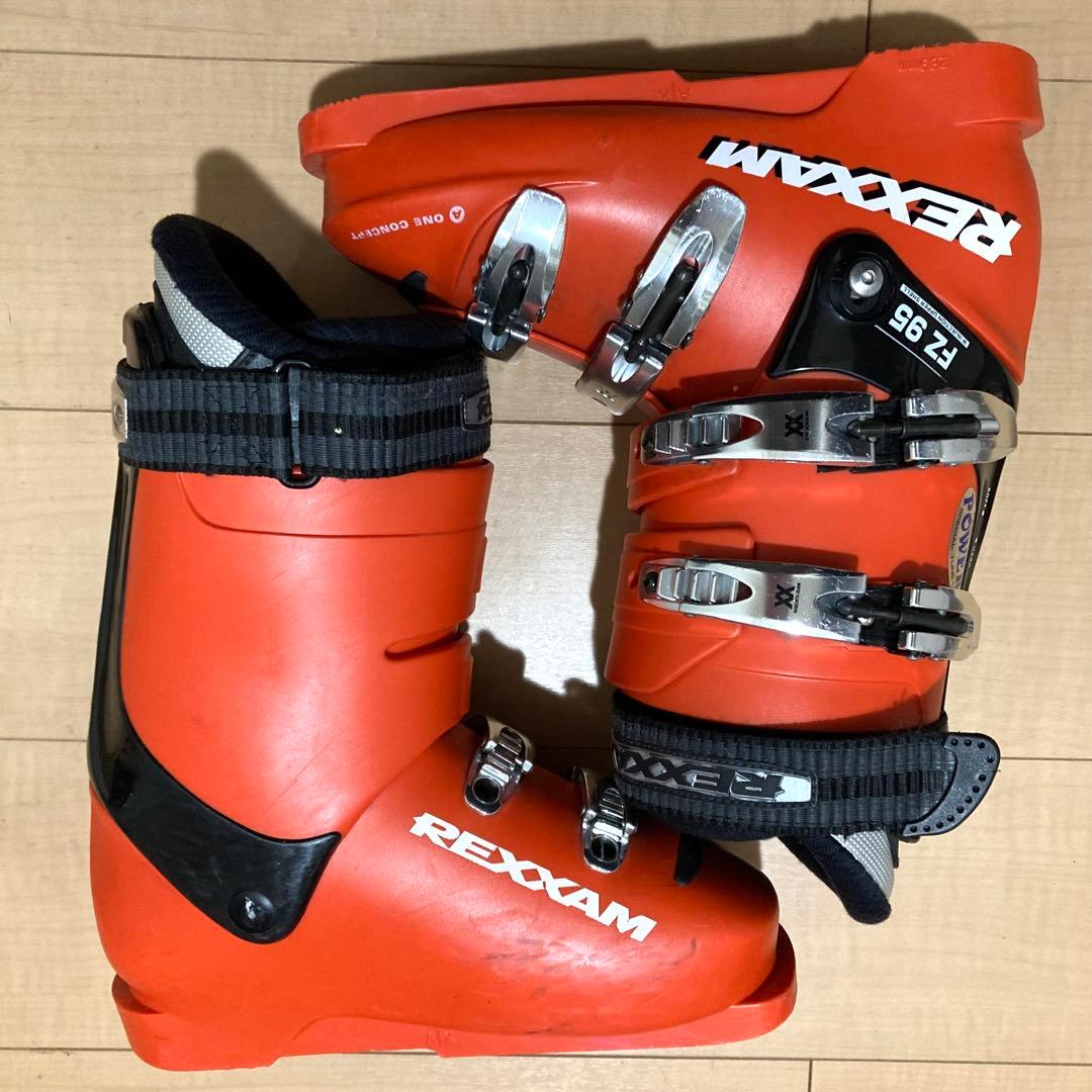 送料無料✨REXXAM レグザム FZ 95 25.0 cm スキー ブーツ 赤