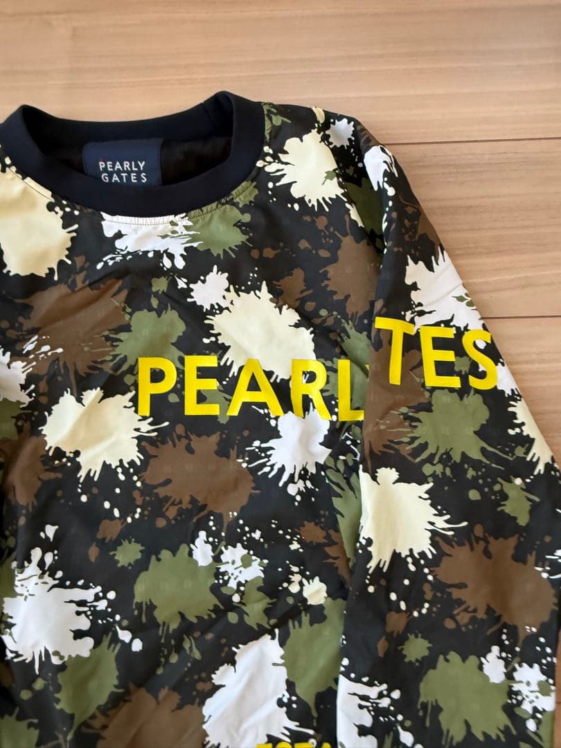 美品✨　パーリーゲイツ　蓄熱　ペイント柄　スニードジャック　ブルゾン　カモフラ