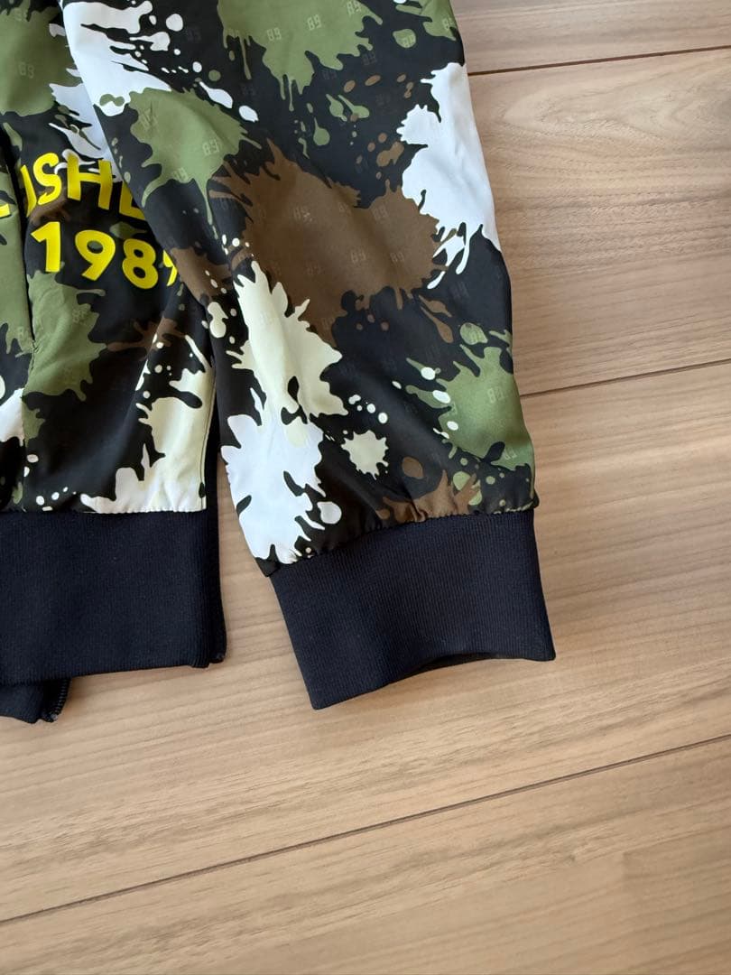 美品✨　パーリーゲイツ　蓄熱　ペイント柄　スニードジャック　ブルゾン　カモフラ