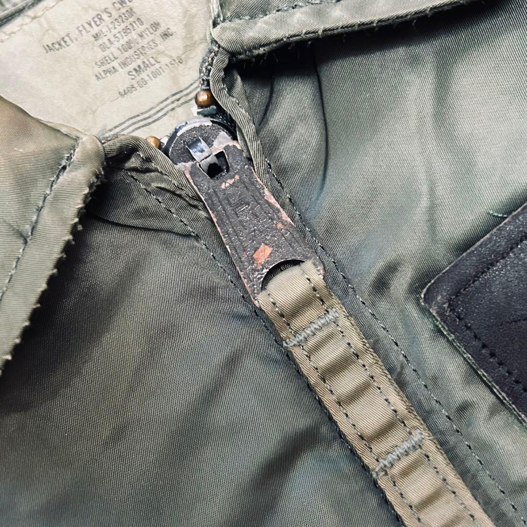 希少 90s ALPHA CWU-45 USA製 フライトジャケット ベルクロ