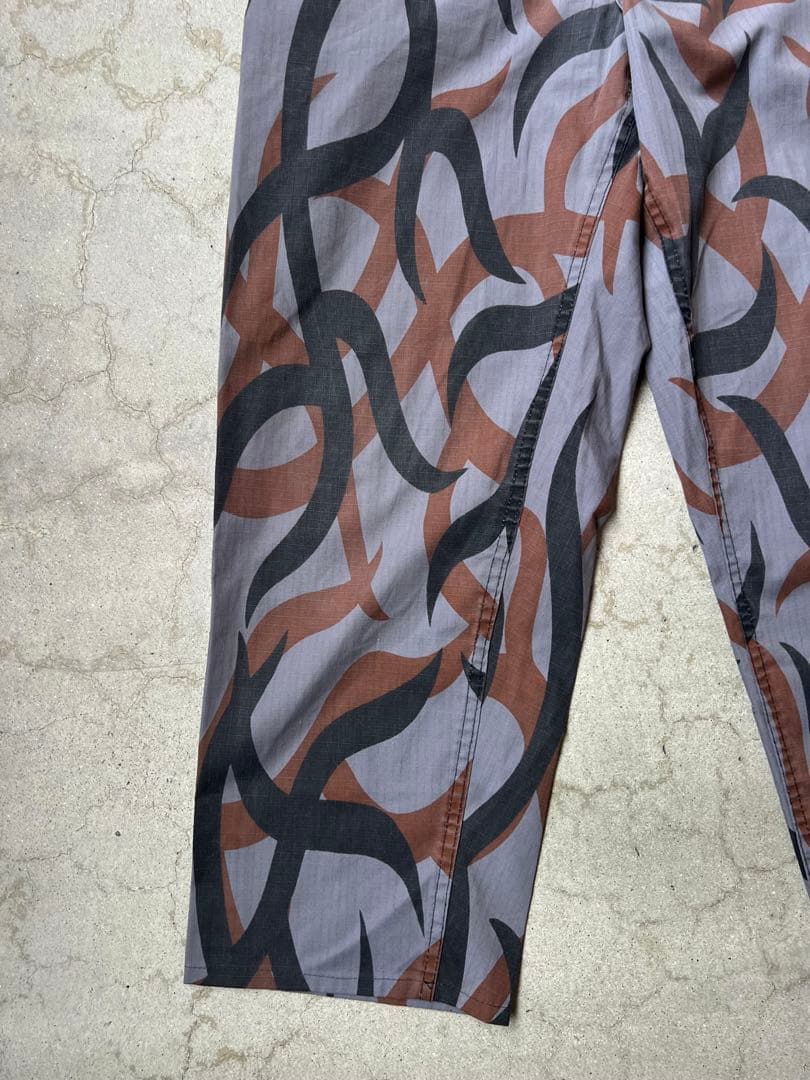 激レア 90s ASAT USA製 トライバルカモ グレー ベイカーパンツ