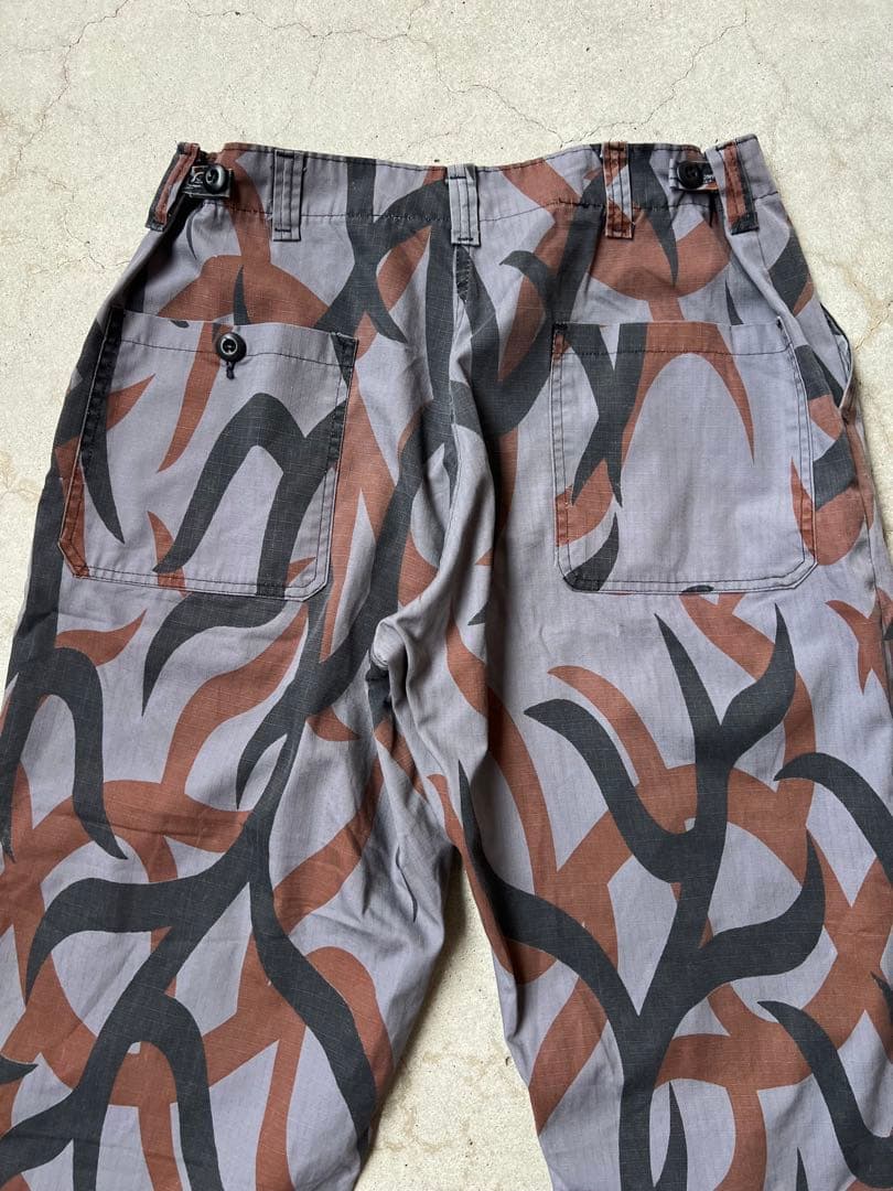激レア 90s ASAT USA製 トライバルカモ グレー ベイカーパンツ