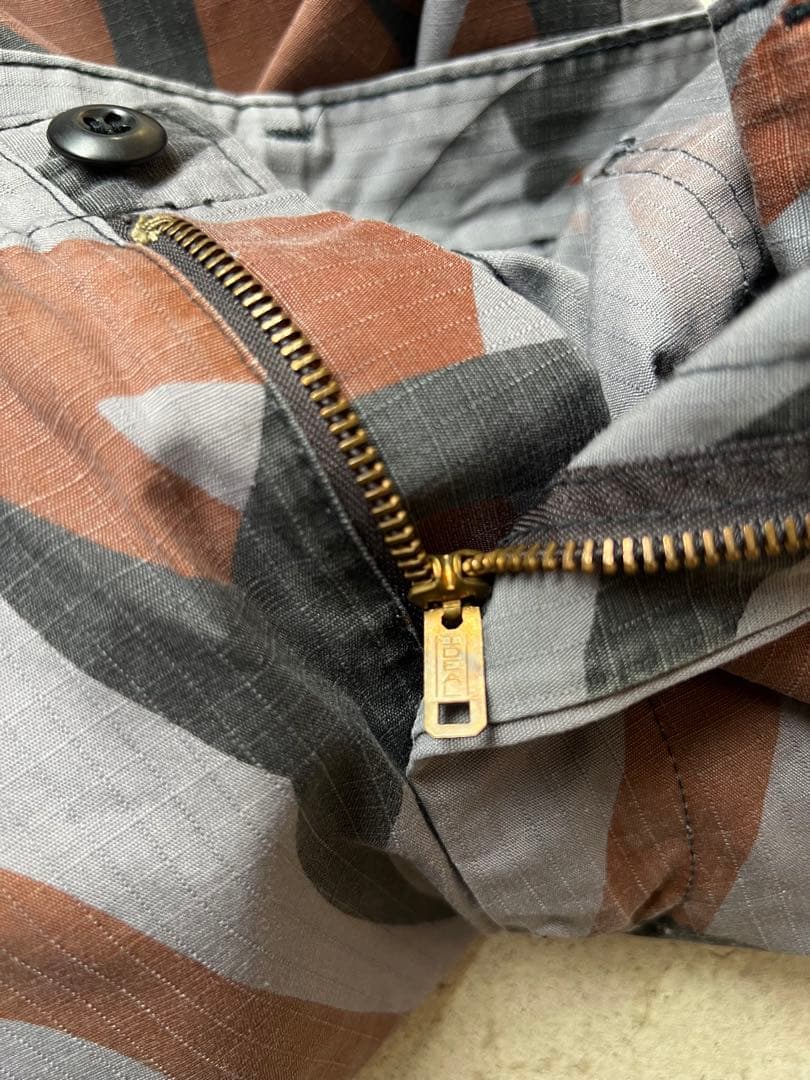 激レア 90s ASAT USA製 トライバルカモ グレー ベイカーパンツ