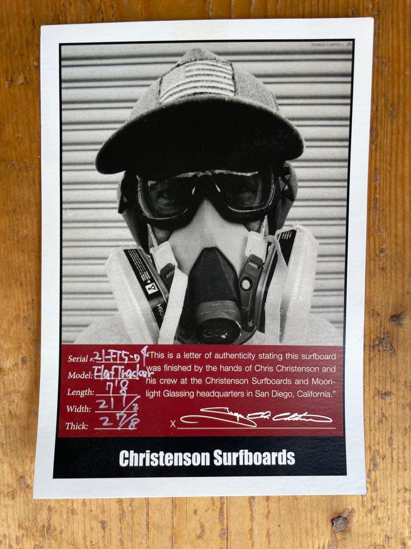 手渡し希望　クリステンソン　フラットトラッカー　7.8