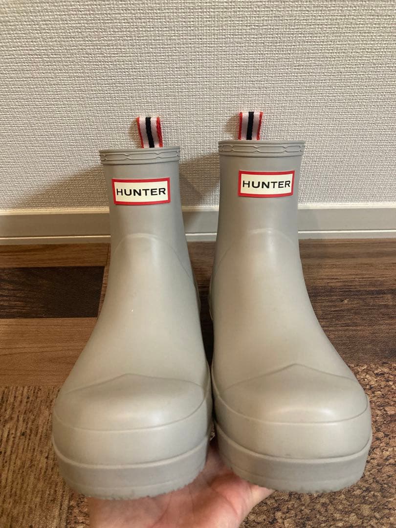 新品　ハンター　レインブーツ　スノーブーツ　オフホワイト　26㎝