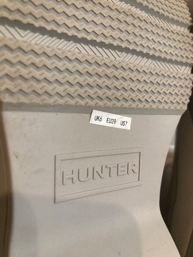 新品　ハンター　レインブーツ　スノーブーツ　オフホワイト　26㎝