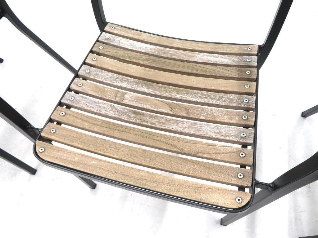 展示品 emu　エミュ　チーク材　ダイニングチェア　4脚セット　モダン