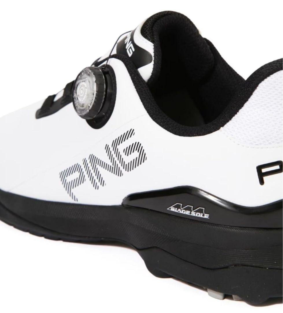 【新品未使用】PING ゴルフシューズ ホワイト/ブラック