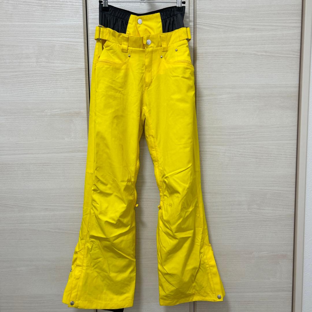 ロキシー　スノボウェア　スノーボードウェア　スキーウェア　M ボタニカル　黄色