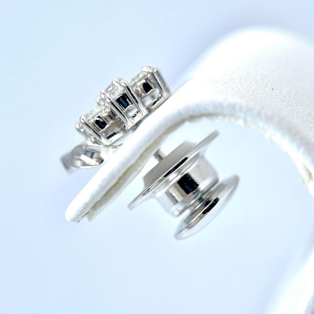 美品 ロイヤルアッシャー ダイヤ 0.40ct ブローチ K18 Pt900 金