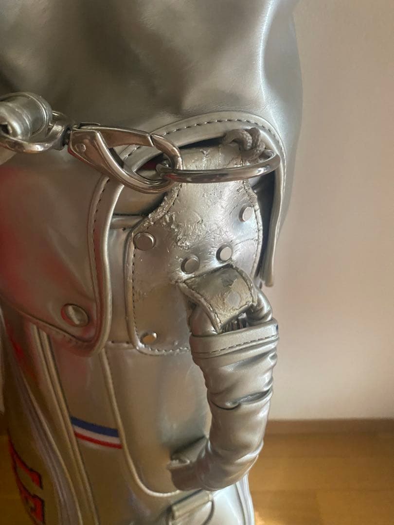 ルコックキャディーバッグカート用6分割シルバーエナメル