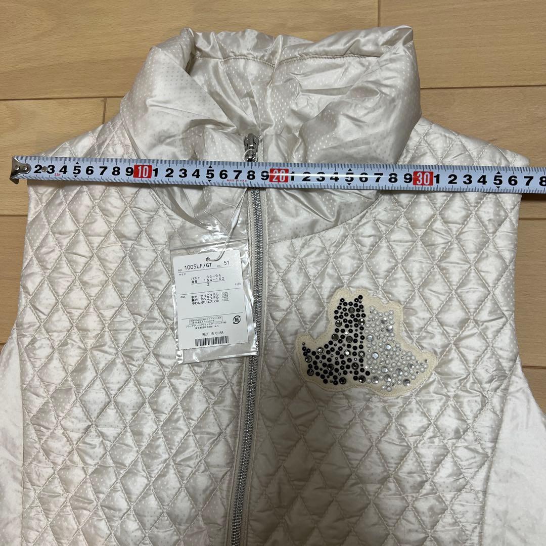 Black & White レディース ベスト ホワイト