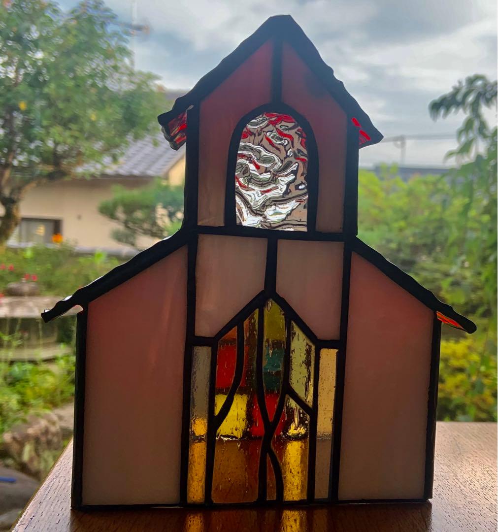 ステンドグラスのおうち•教会　愛の手仕事　美術工芸品