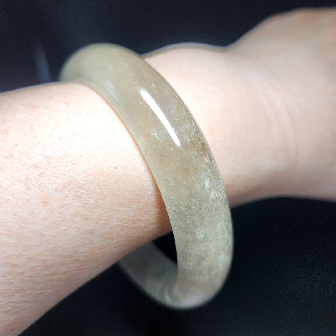 激レア！【新品】天然リビアングラス バングル ☆ 安心の鑑別つき