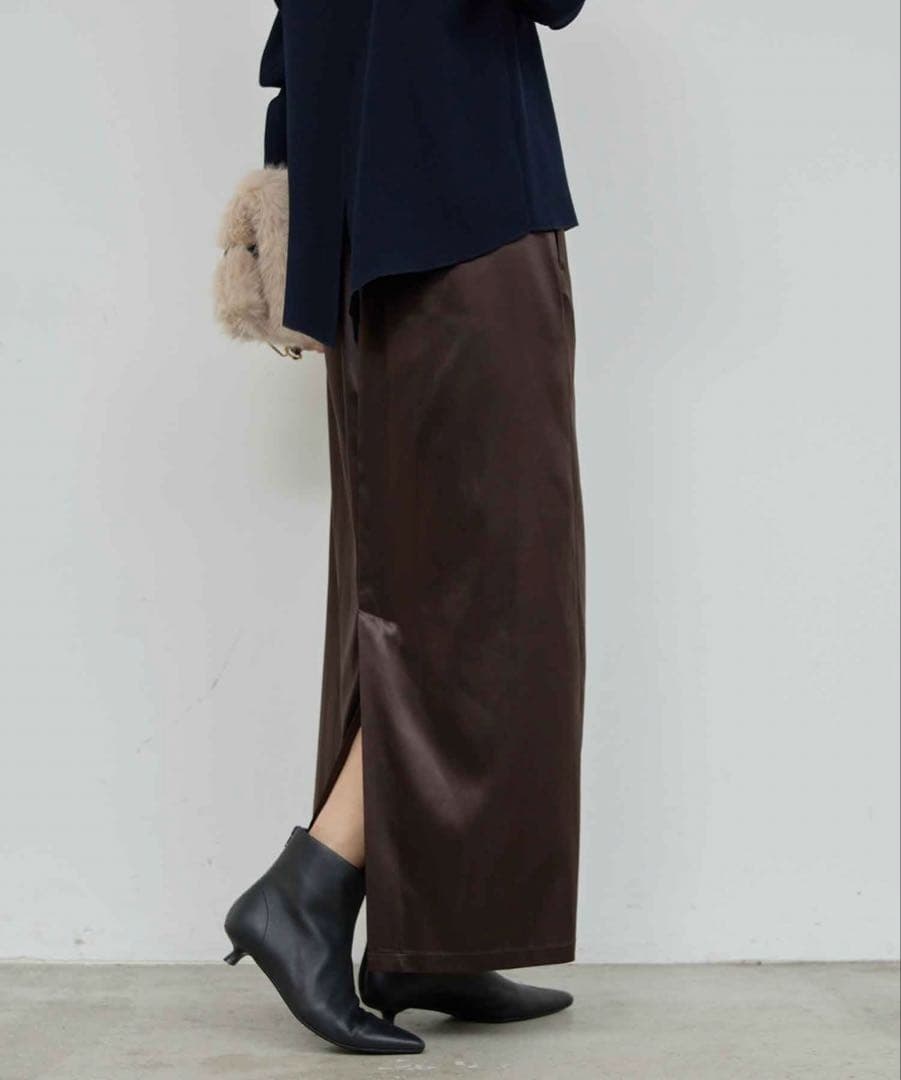 GALLARDAGALANTE 【手洗い可能】ストレッチサテンタイトスカート