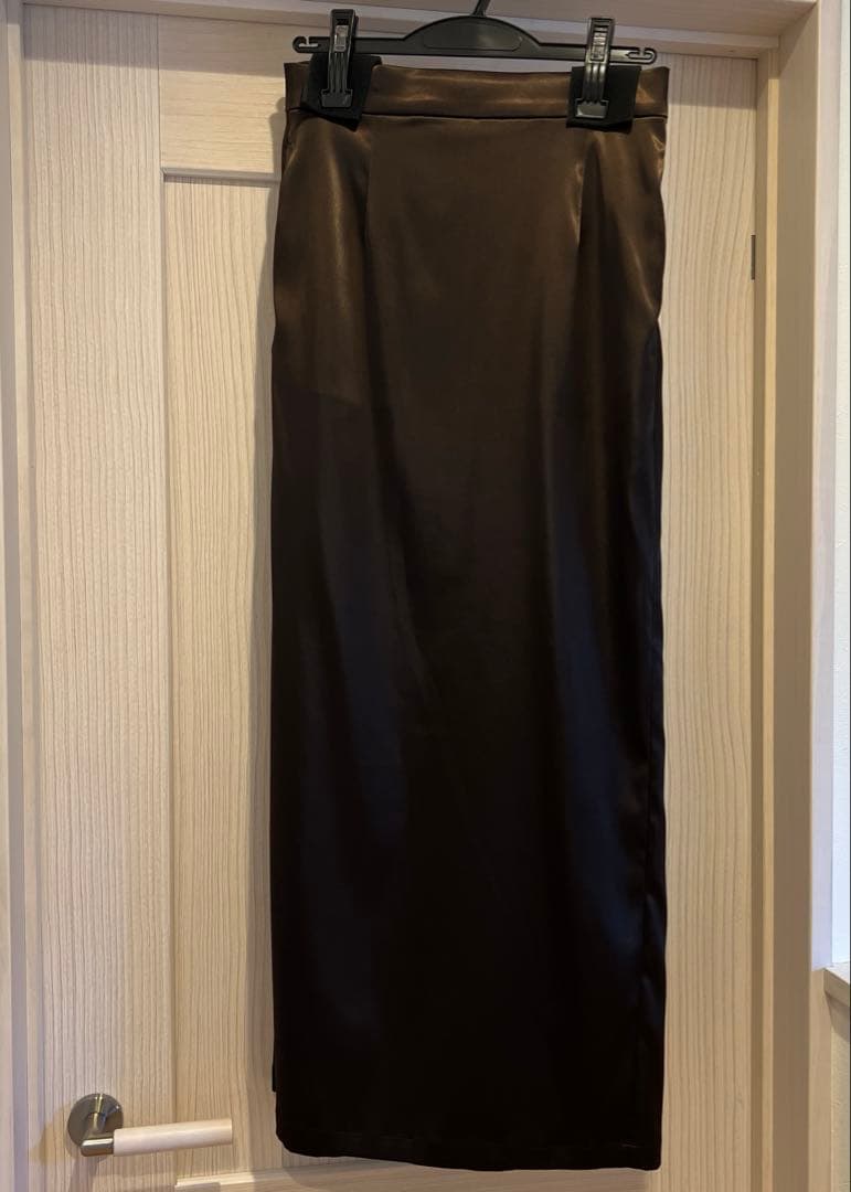 GALLARDAGALANTE 【手洗い可能】ストレッチサテンタイトスカート