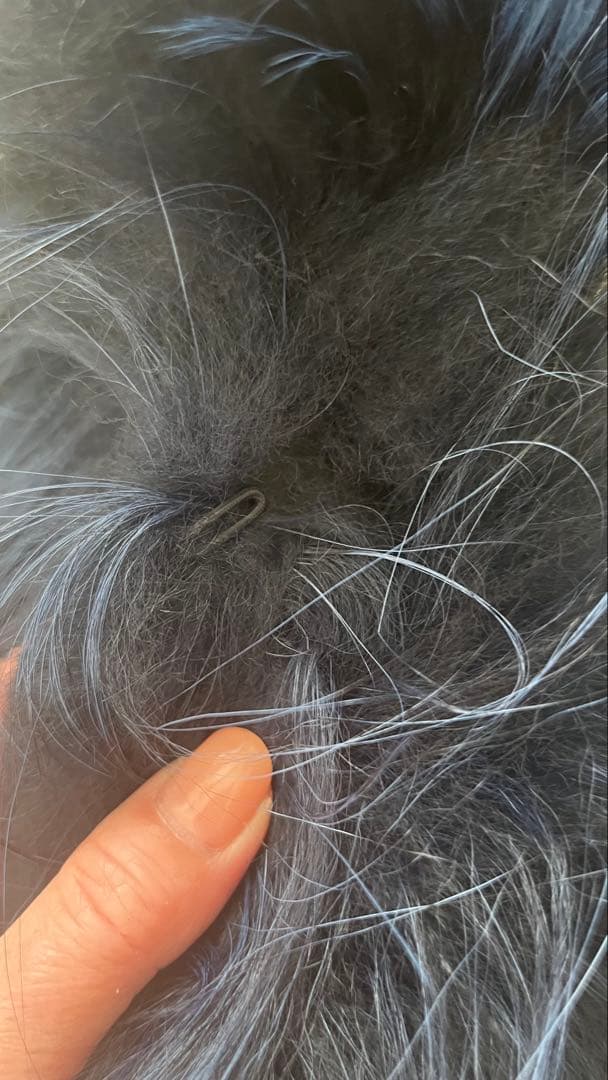 【極美品】FENDI フェンディ フォックスファー/レザーフリンジ ポンチョ