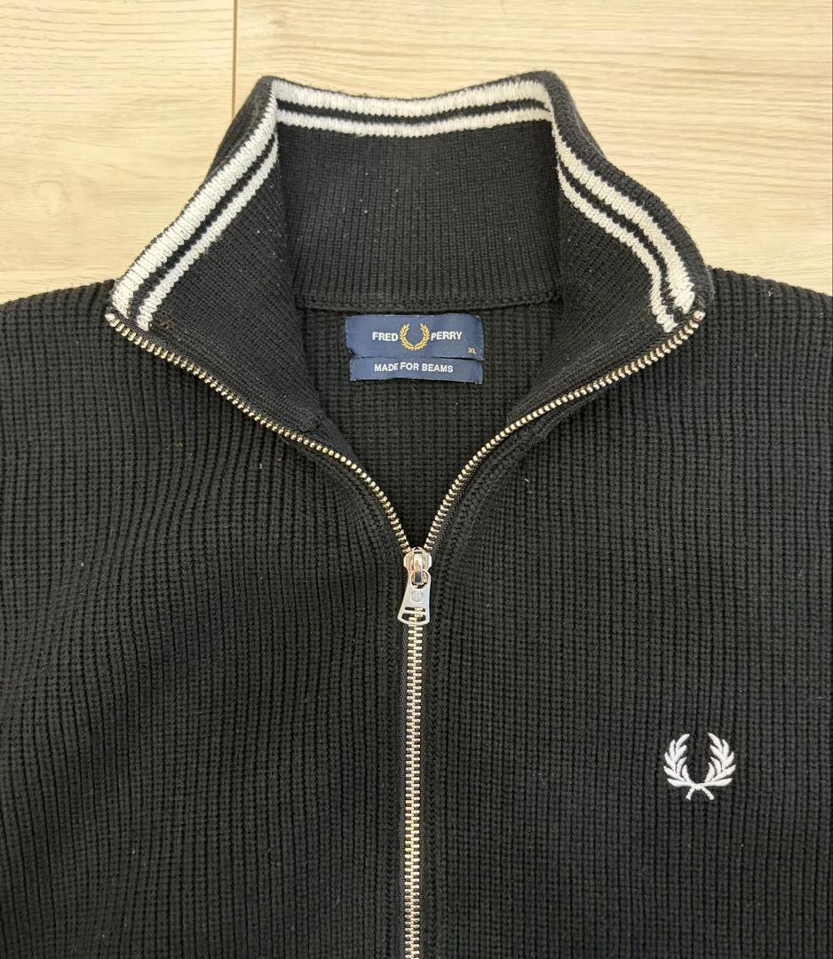 FRED PERRY×BEAMS 別注 ドライバーズニット フレッドペリー XL - メルカリ