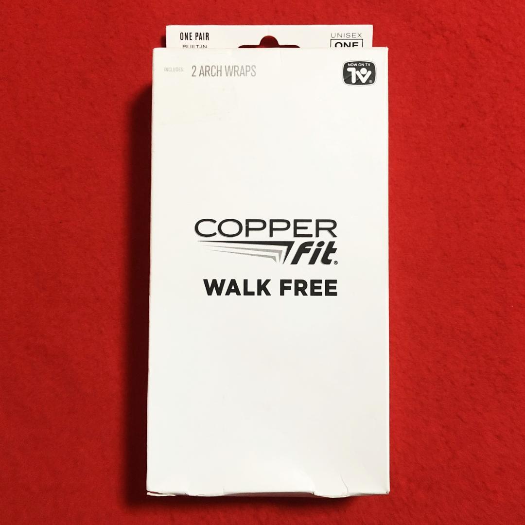 コッパーフィットウォークフリー【男女兼用ワンサイズ】ブラック：アーチラップ／01
