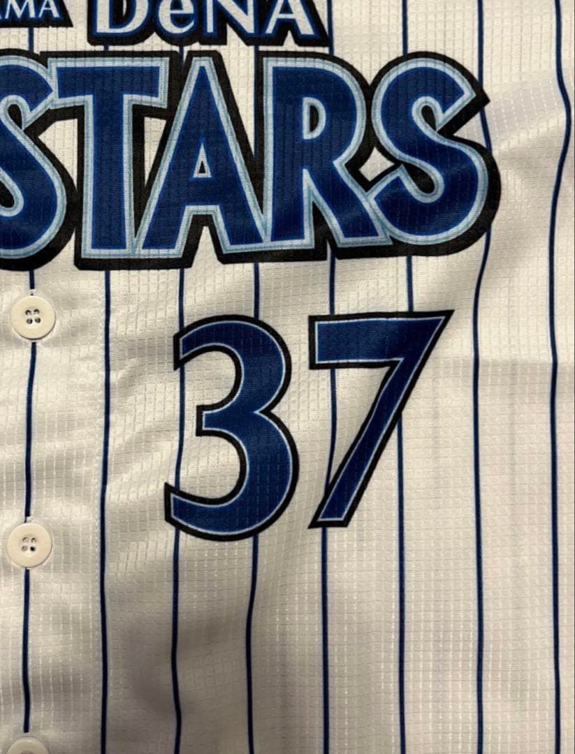 横浜DeNAベイスターズ　楠本泰史 サイン入り旧ホームレプリカユニフォーム L