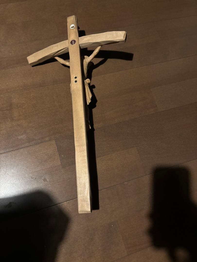 十字架　クロス　メキシコ　木彫り