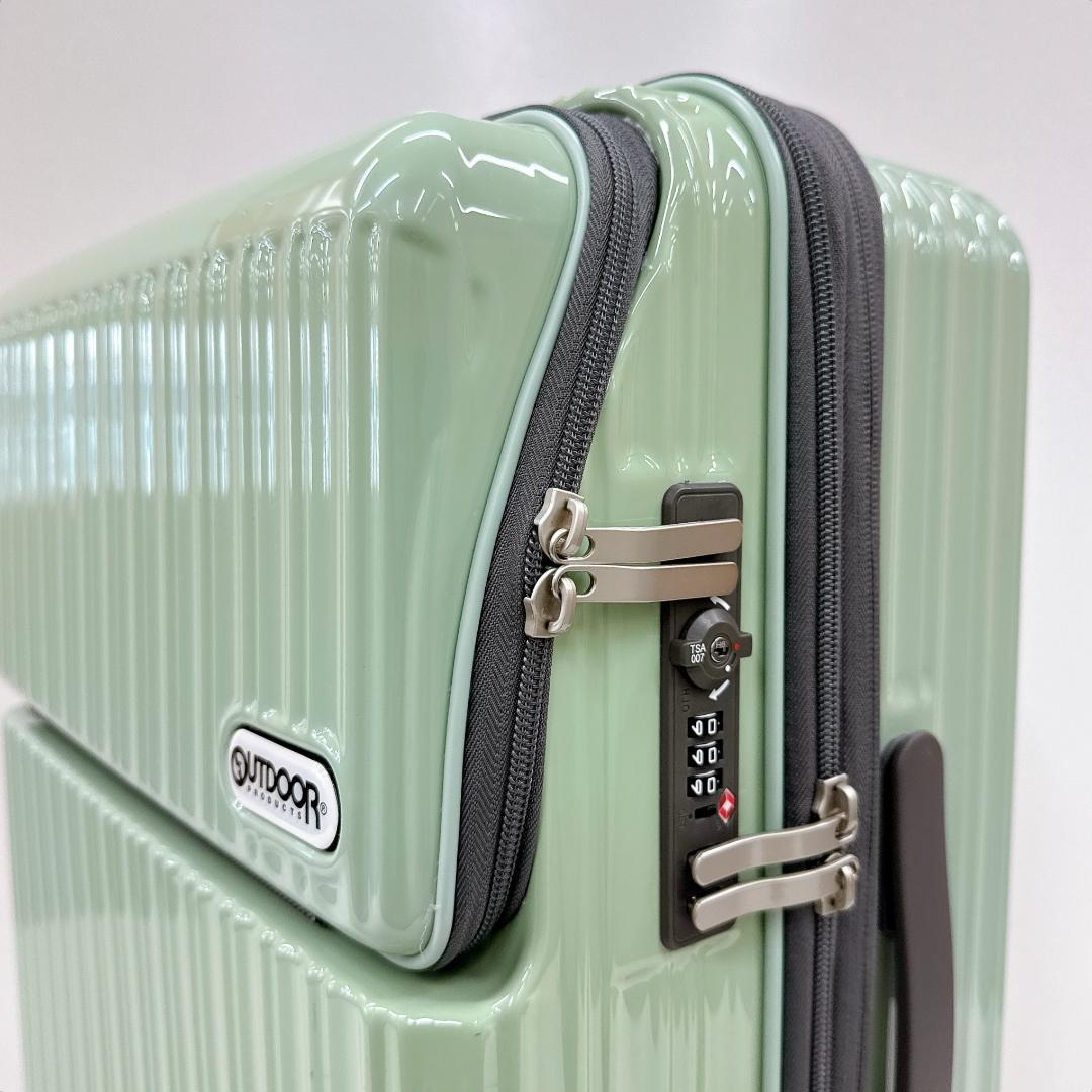 【極美品】OUTDOOR アウトドア スーツケース　アクアグリーン