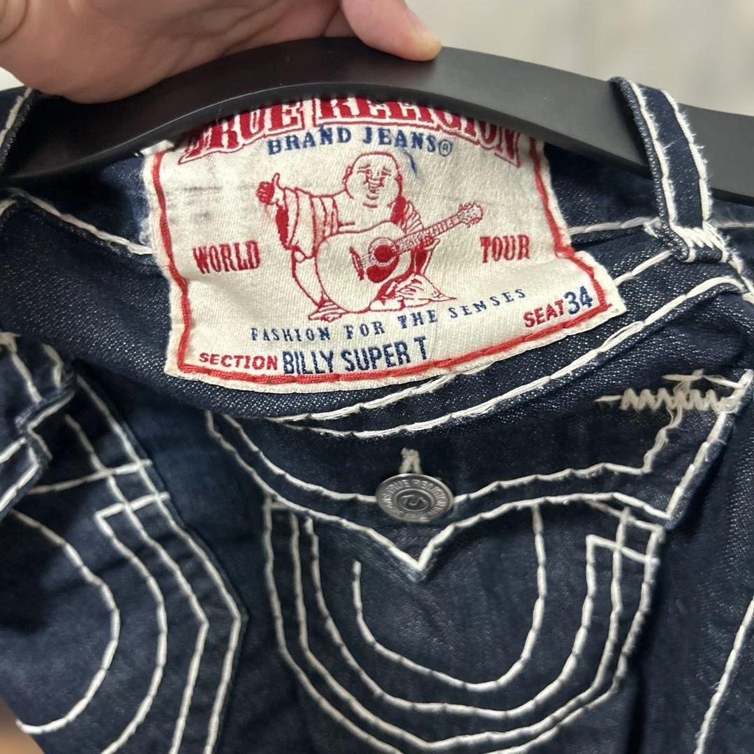 IO着用 TRUE RELIGION BILLY SUPER T 白ステッチ