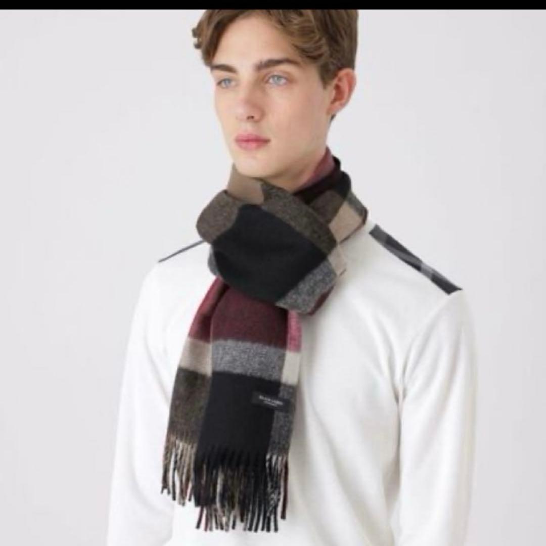 BLACK LABEL チェック マフラー - メルカリ