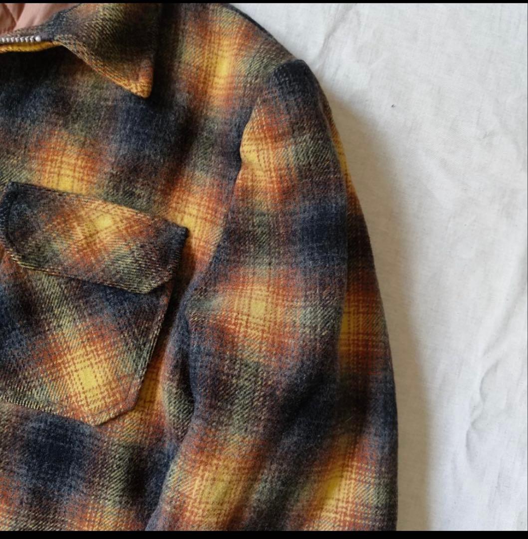 50s 60s オンブレ チェック ウールジャケット CPOジャケット - メルカリ