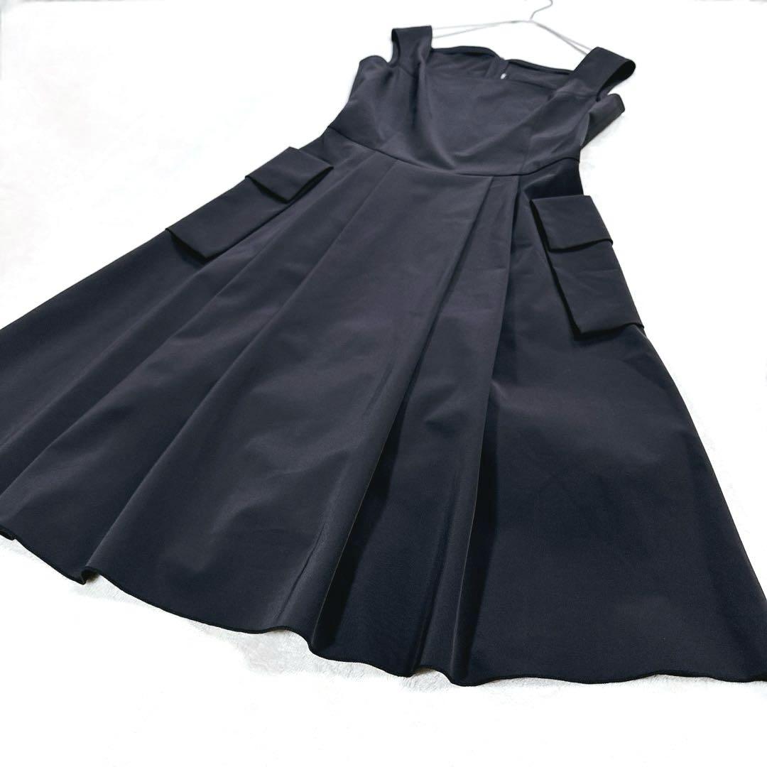 極美品 40 ホリードレス フォクシーニューヨーク ワンピース ブラック ドレス